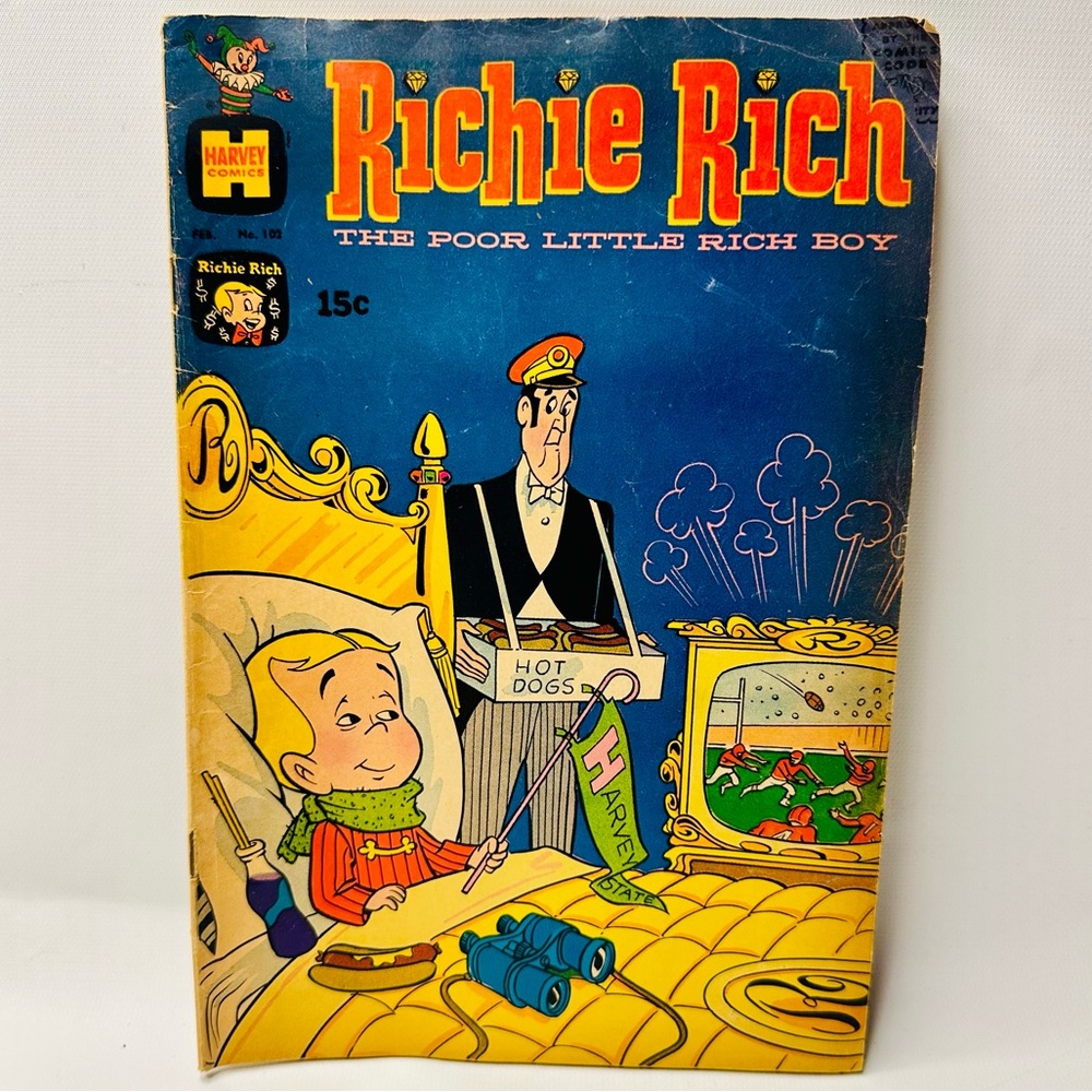 Richie Rich The Poor Little Rich Boy #102 Harvey Comics VTG Collectible 1971